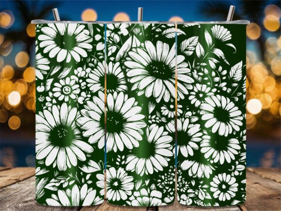 Daisy Garden Pattern: Fresh Graphics for Crafts & Content