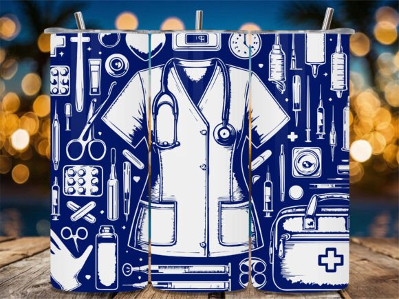 Hospital Scrub Pattern: Graphics for Crafts
