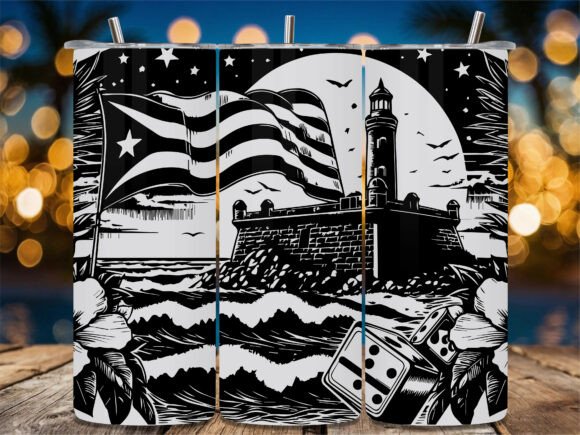 Lighthouse Dominoes Flag Graphics & Crafts