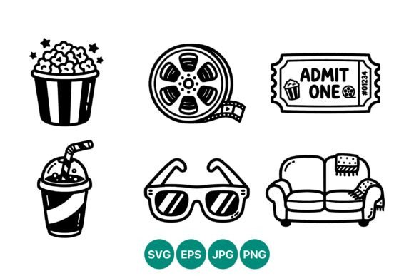 Movie Night Vector Icons: An Embroidery Designer’s Honest Review