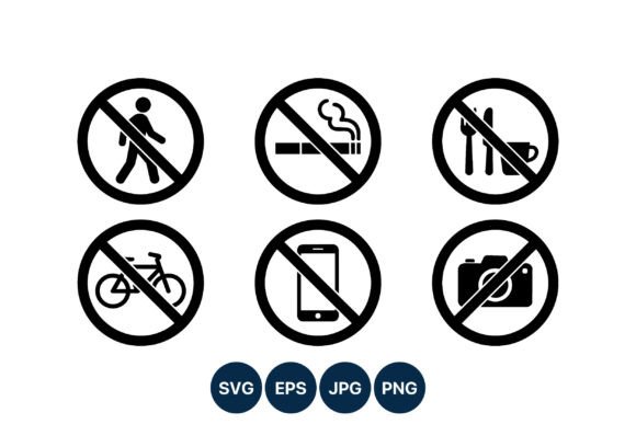 No Smoking No Walking No Food No Bike No Graphics