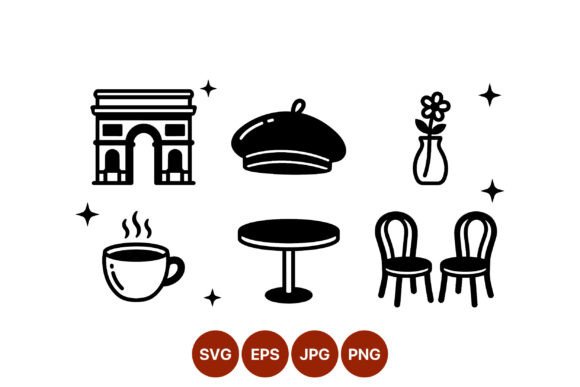 Paris Cafe Vector Art: Graphics and Illustrations for Creative Projects