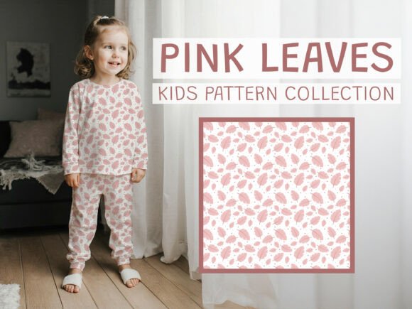 Soft Pink Leaves Seamless Pattern: Graphics Review for Publishers